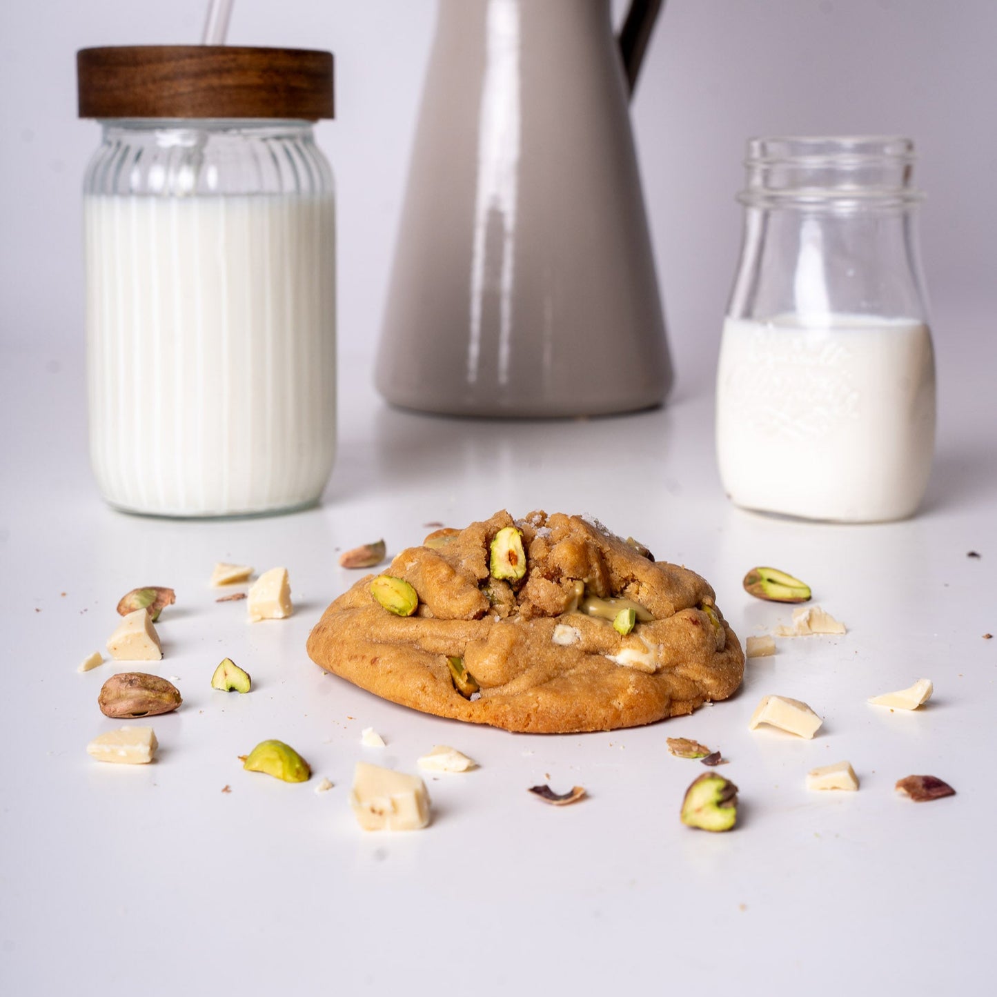 Cookie Pistachio - Chocolat Blanc & Fleur de Sel